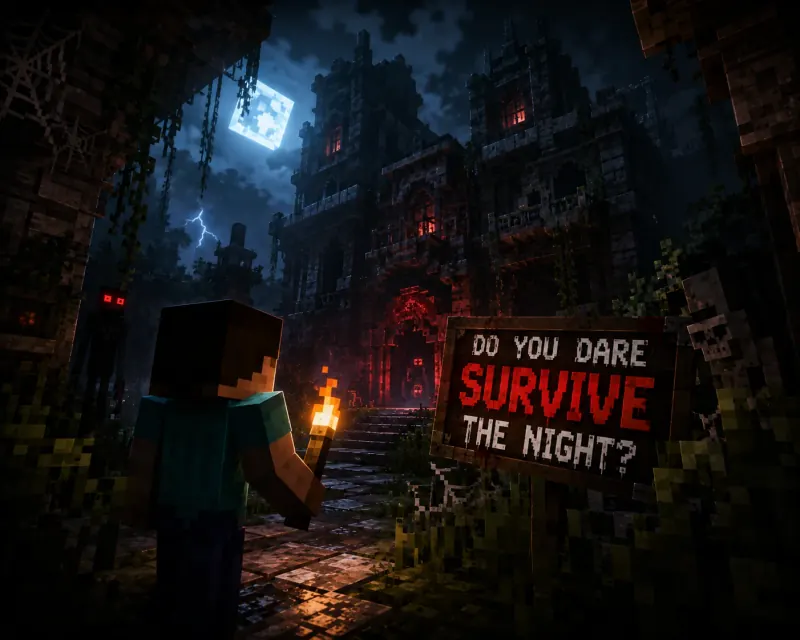 Horror Minecraft maps preview