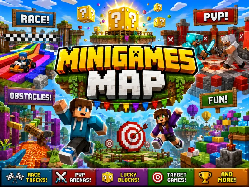 Minigame Minecraft maps preview