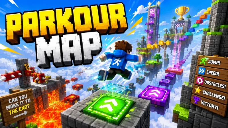 Parkour Minecraft maps preview