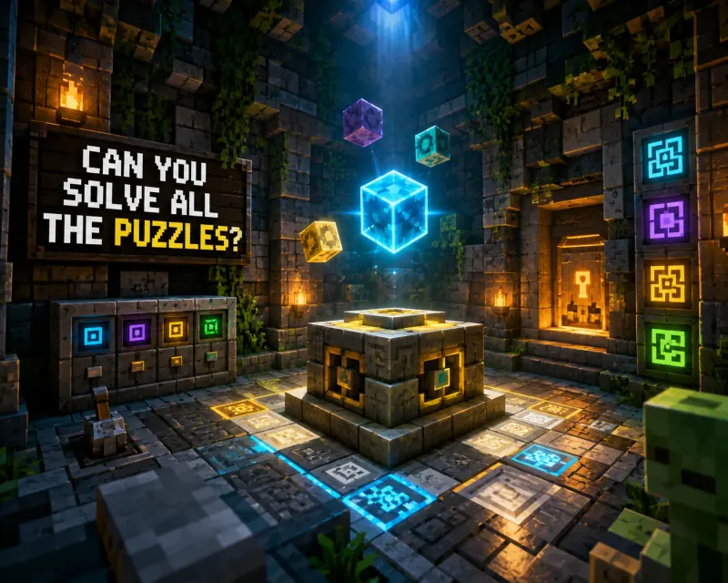 Puzzle Minecraft maps preview